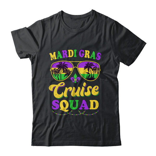 Mardi Gras Cruise Squad 2024 Matching Group Family Vacation Classic T Shirt Black 600x.jpg