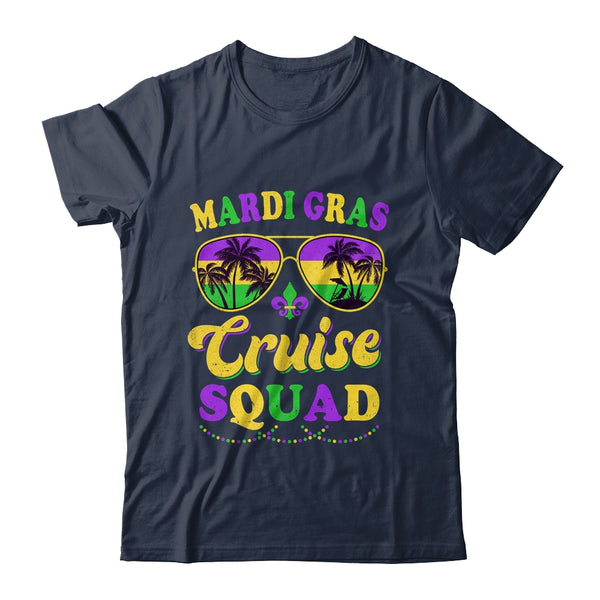 Mardi Gras Cruise Squad 2024 Matching Group Family Vacation Classic T Shirt Navy 600x.jpg