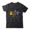 Peace Love Mardi Gras Leopard Heart Mardi Gras Festival Classic T Shirt Black 600x.jpg