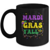 Happy Mardi Gras Y all Vintage Mardi Gras Party Festival Mug 11oz Mug Black front 600x.jpg