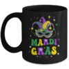 Groovy Mardi Gras Party Festival Kids Men Women Outfit Mug 11oz Mug Black front 600x.jpg