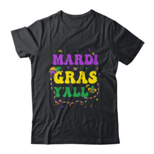 Happy Mardi Gras Y all Vintage Mardi Gras Party Festival Classic T Shirt Black 600x.jpg