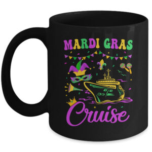 Mardi Gras Cruise Cruising Mask Cruise Ship Party Costume Mug 11oz Mug Black front 600x.jpg