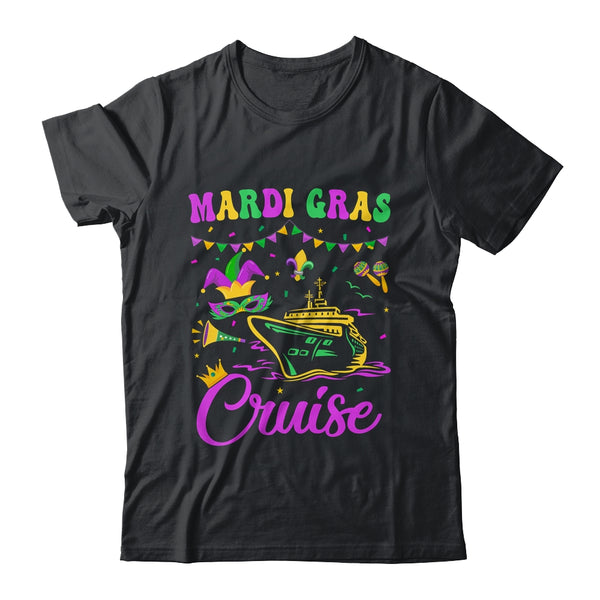 Mardi Gras Cruise Cruising Mask Cruise Ship Party Costume Classic T Shirt Black 600x.jpg