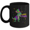 Mardi Gras Trex Dinosaur Lovers Boy Mardi Grawr Mug 11oz Mug Black front 600x.jpg