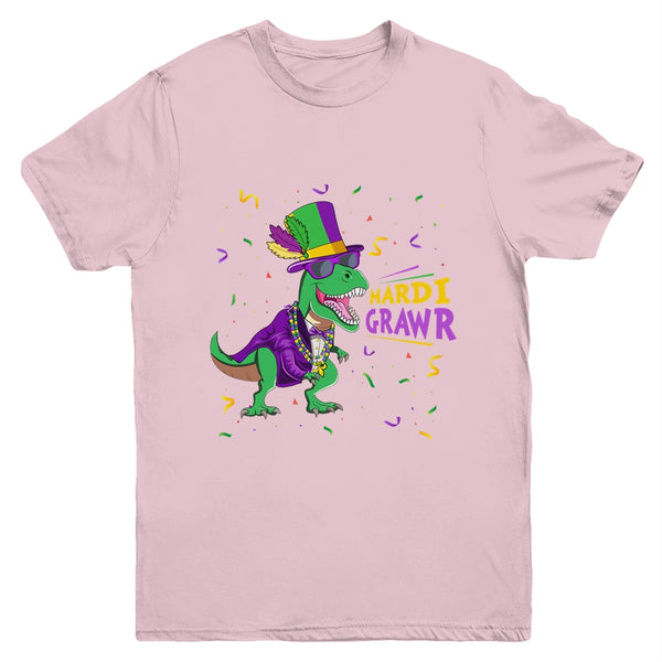 Mardi Gras Trex Dinosaur Lovers Boy Mardi Grawr Youth Youth T Shirt Light Pink 600x.jpg