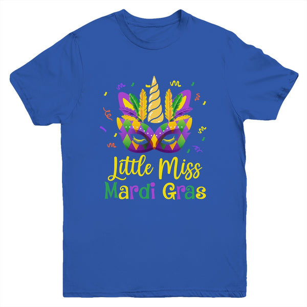 Cute Little Miss Mardi Gras Kids Girl Outfit Youth Youth T Shirt Royal 600x.jpg