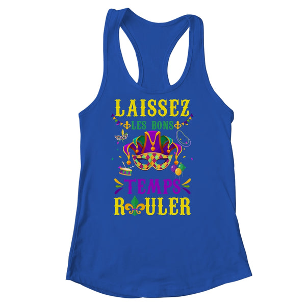 Laissez Les Bons Temps Rouler Mardi Gras Fat Tuesdays Women Women s Ideal Racerback Tank Royal 600x.jpg