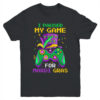 I Paused My Game For Mardi Gras Gamer Gaming Kids Boy Funny Youth Youth T Shirt Black 600x.jpg