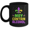 May Contain Alcohol Mardi Gras Party Mug 11oz Mug Black front 600x.jpg