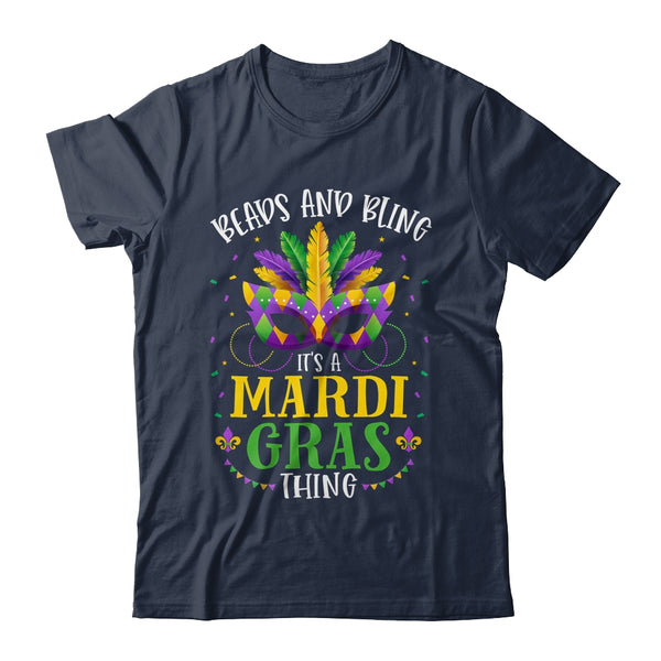 Beads And Bling Its A Mardi Gras Thing Funny Classic T Shirt Navy 600x.jpg