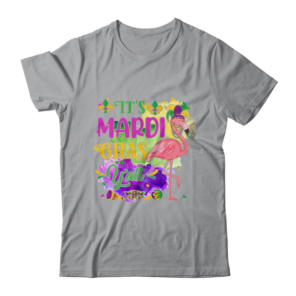 Funny Carnival Party Gift Idea Flamingo Mardi Gras Classic T Shirt Sport Grey 600x.jpg