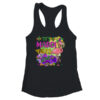 Funny Carnival Party Gift Idea Flamingo Mardi Gras Women s Ideal Racerback Tank Black 600x.jpg