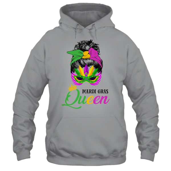 Mardi Gras Queen Carnival Costume Messy Bun Pullover Hoodie Sport Grey 600x.jpg