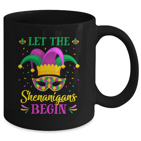 Mardi Gras Let The Shenanigans Begin Mug 11oz Mug Black back 600x.jpg