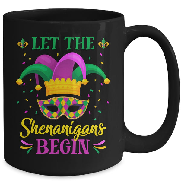 Mardi Gras Let The Shenanigans Begin Mug 15oz Mug Black back 600x.jpg