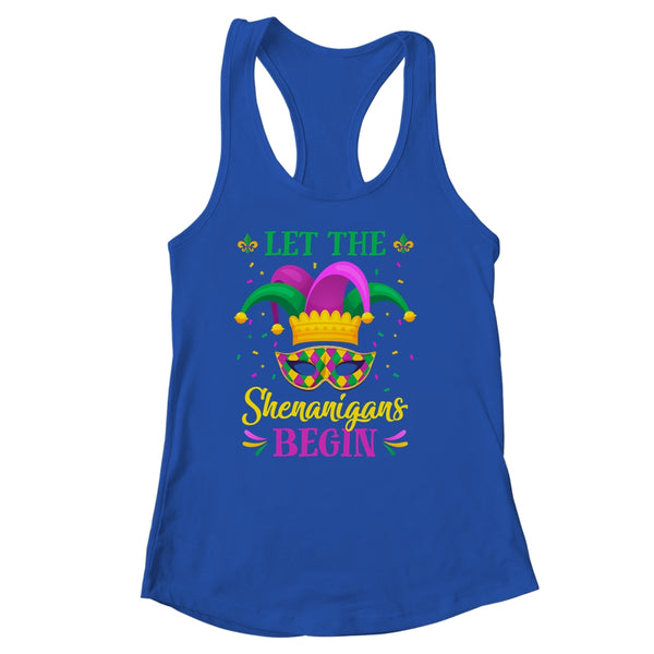 Mardi Gras Let The Shenanigans Begin Women s Ideal Racerback Tank Royal 600x.jpg