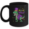Mardi Grawr T Rex Dinosaur Dino Mardi Gras For Kids Boy Mug 11oz Mug Black front 600x.jpg
