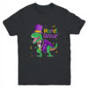 Mardi Grawr T Rex Dinosaur Dino Mardi Gras For Kids Boy Youth Youth T Shirt Black 600x.jpg