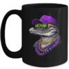 Mardigator Mardi Gras Alligator Costume Men Women Party 2025 Mug 15oz Mug Black front 600x.jpg