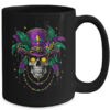 Mardi Gras Costume Sugar Skull Carnival New Orleans Trip Mug 15oz Mug Black back 600x.jpg