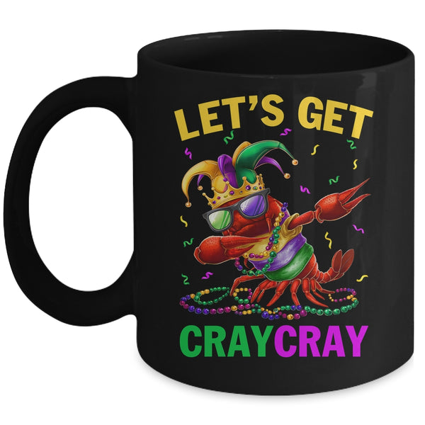Dabbing Crawfish Costume Kids Boys Men Mardi Gras Carnival Mug 11oz Mug Black front 600x.jpg