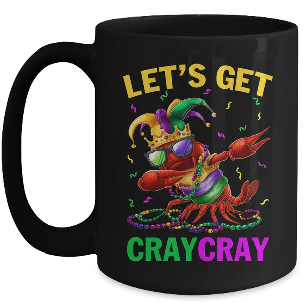Dabbing Crawfish Costume Kids Boys Men Mardi Gras Carnival Mug 15oz Mug Black front 600x.jpg