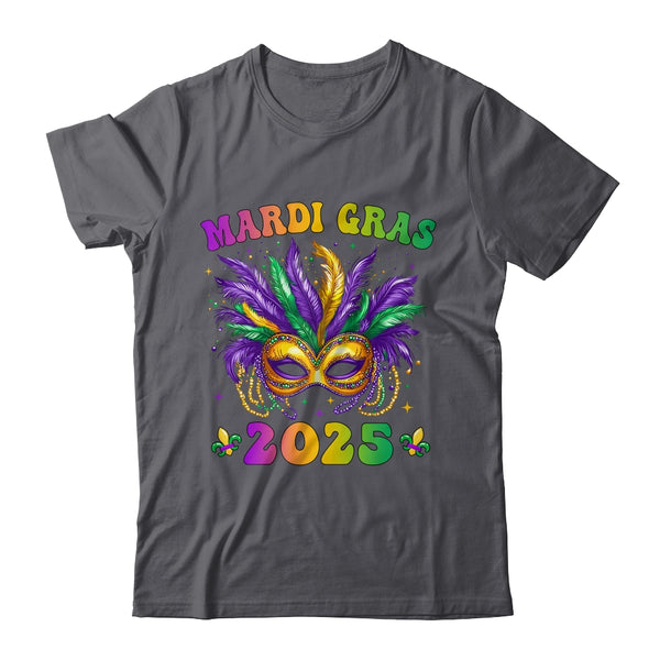 Mardi Gras 2025 Mask Feathers Mardi Gras Family Costume Cute Shirt Tank Top Classic T Shirt Dark Heather 600x.jpg