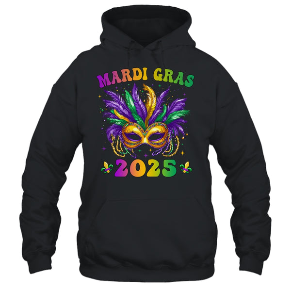 Mardi Gras 2025 Mask Feathers Mardi Gras Family Costume Cute Shirt Tank Top Pullover Hoodie Black 600x.jpg