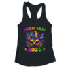 Mardi Gras 2025 Mask Feathers Mardi Gras Family Costume Cute Shirt Tank Top Women s Ideal Racerback Tank Dark Grey 600x.jpg