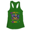 Mardi Gras 2025 Mask Feathers Mardi Gras Family Costume Cute Shirt Tank Top Women s Ideal Racerback Tank Kelly Green 600x.jpg