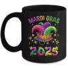 Mardi Gras 2025 Jester Outfit Kids Girls Boys Men Women Mug 11oz Mug Black front 600x.jpg