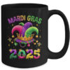 Mardi Gras 2025 Jester Outfit Kids Girls Boys Men Women Mug 15oz Mug Black back 600x.jpg