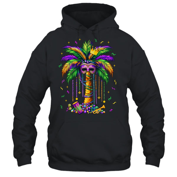 Mardi Gras Palm Tree Hawaiian Tropical Party Men Women Shirt Tank Top Pullover Hoodie Black 600x 1.jpg