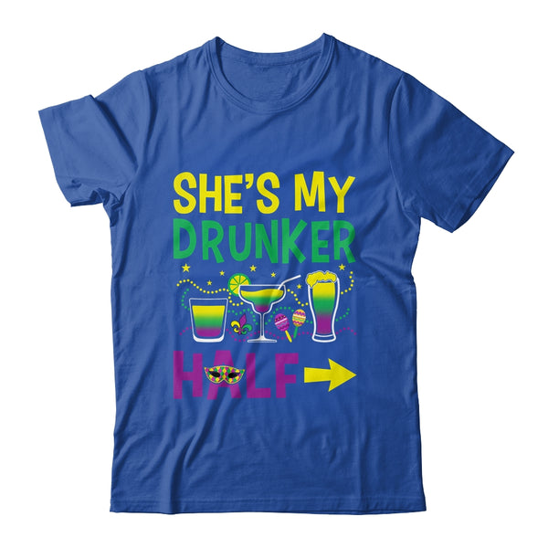 She s My Drunker Half Matching Couple Boyfriend Mardi Gras Classic T Shirt Royal 600x.jpg
