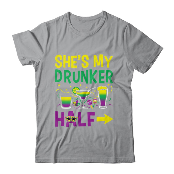 She s My Drunker Half Matching Couple Boyfriend Mardi Gras Classic T Shirt Sport Grey 600x.jpg