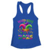 Mardi Gras 2025 Jester Outfit Kids Girls Boys Men Women Shirt Tank Top Women s Ideal Racerback Tank Royal 600x 2.jpg