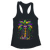 Mardi Gras Palm Tree Hawaiian Tropical Party Men Women Shirt Tank Top Women s Ideal Racerback Tank Dark Grey 600x 2.jpg