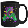 Mardi Gras Gamer Kids Gaming Boys Costume Mug 15oz Mug Black back 600x.jpg