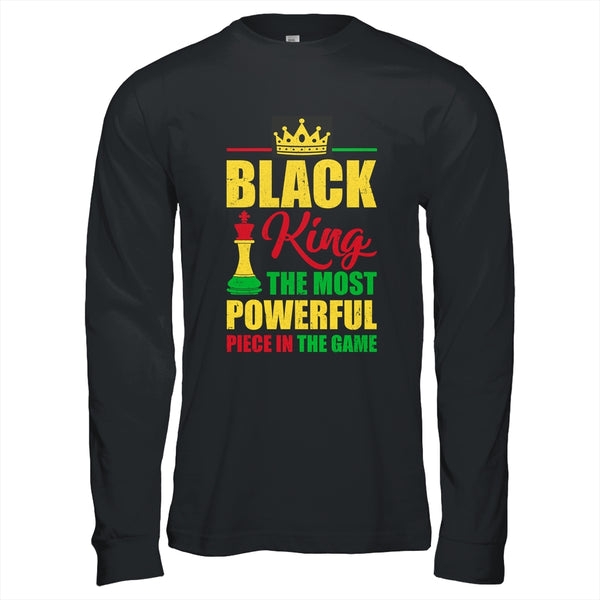 Black King The Most Powerful Piece In The Game Black Pride Long Sleeve T Shirt Black 600x.jpg