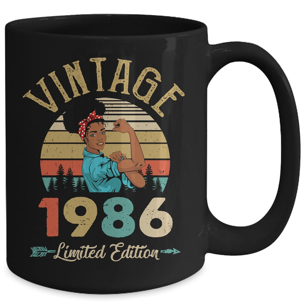Vintage 1986 36th Birthday Afro Black Woman 36 Years Old Mug 15oz Mug Black back 600x.jpg
