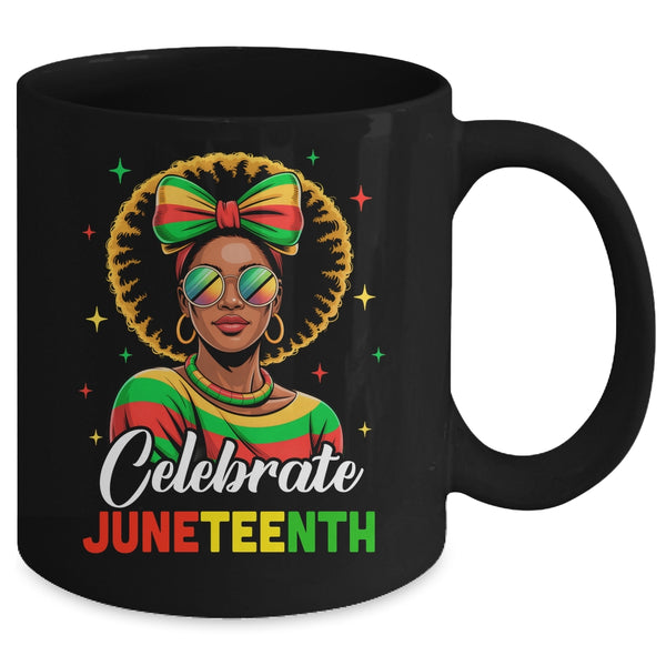 Miss Juneteenth Freedom Black American African Women Girl Mug 11oz Mug Black back 600x 1.jpg