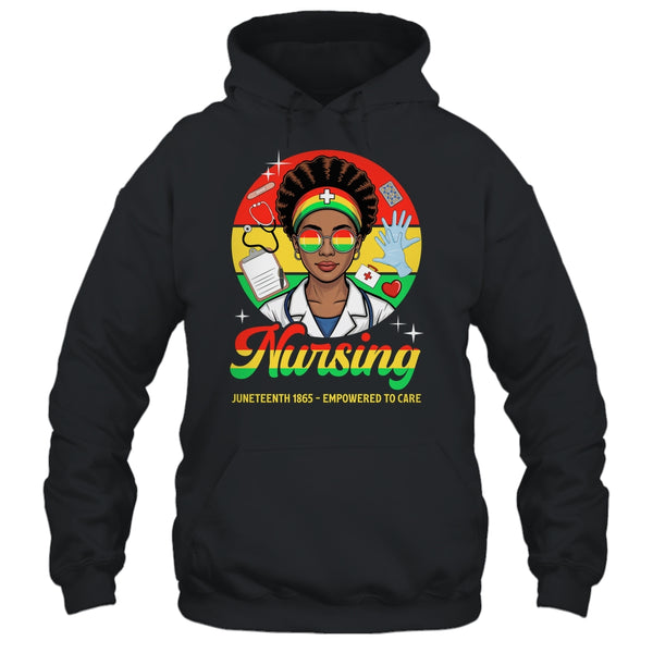 Juneteenth Nurse Pride Afro American Healthcare Worker Shirt Tank Top Pullover Hoodie Black 600x 1.jpg