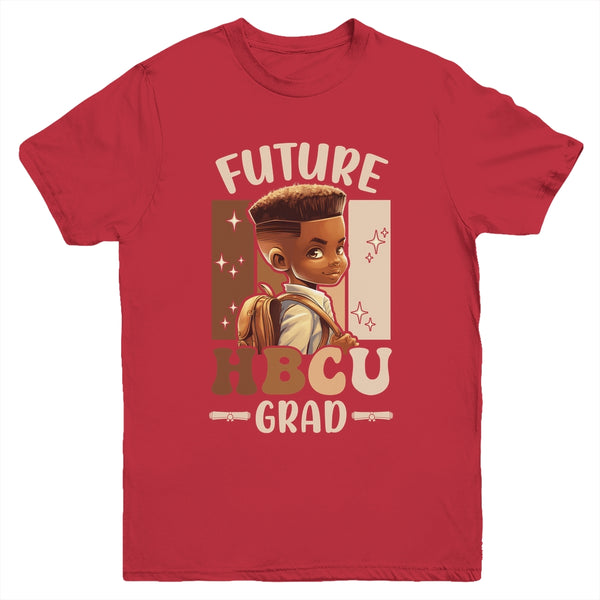 Future HBCU Grad Kids Black Boy Afro Black History Month Youth Shirt Youth T Shirt Red 600x.jpg