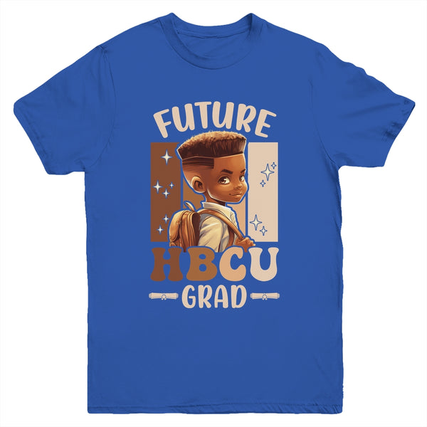 Future HBCU Grad Kids Black Boy Afro Black History Month Youth Shirt Youth T Shirt Royal 600x.jpg