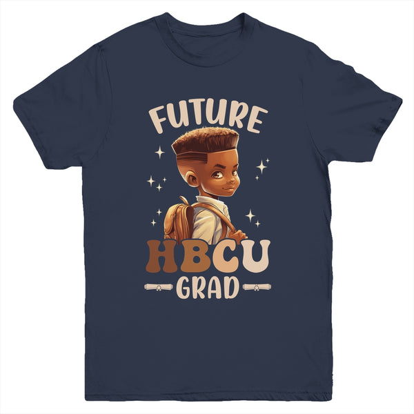 Future HBCU Grad History Black Boy Graduation HBCU Kids Youth Shirt Youth T Shirt Navy 600x.jpg