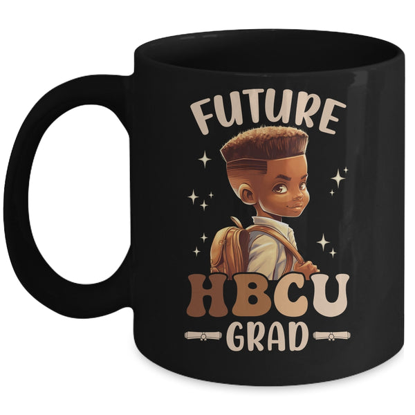 Future HBCU Grad History Black Boy Graduation HBCU Kids Mug 11oz Mug Black front 600x.jpg