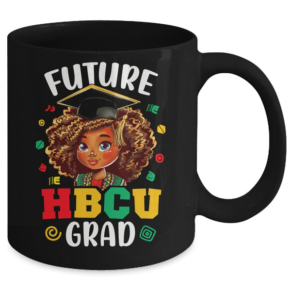 Future HBCU Grad Black Girl Kids Afro Black History Month Mug 11oz Mug Black back 600x.jpg