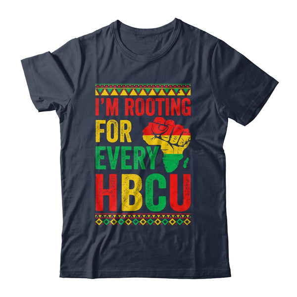 HBCU Black History Month I m Rooting For Every HBCU Educated Shirt Hoodie Classic T Shirt Navy 600x.jpg