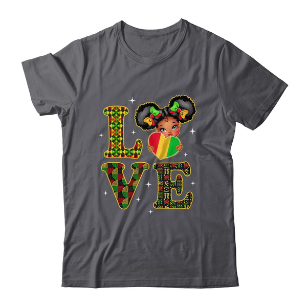 Love Black History Month Strong African Girls Kids Shirt Hoodie Classic T Shirt Dark Heather 600x.jpg